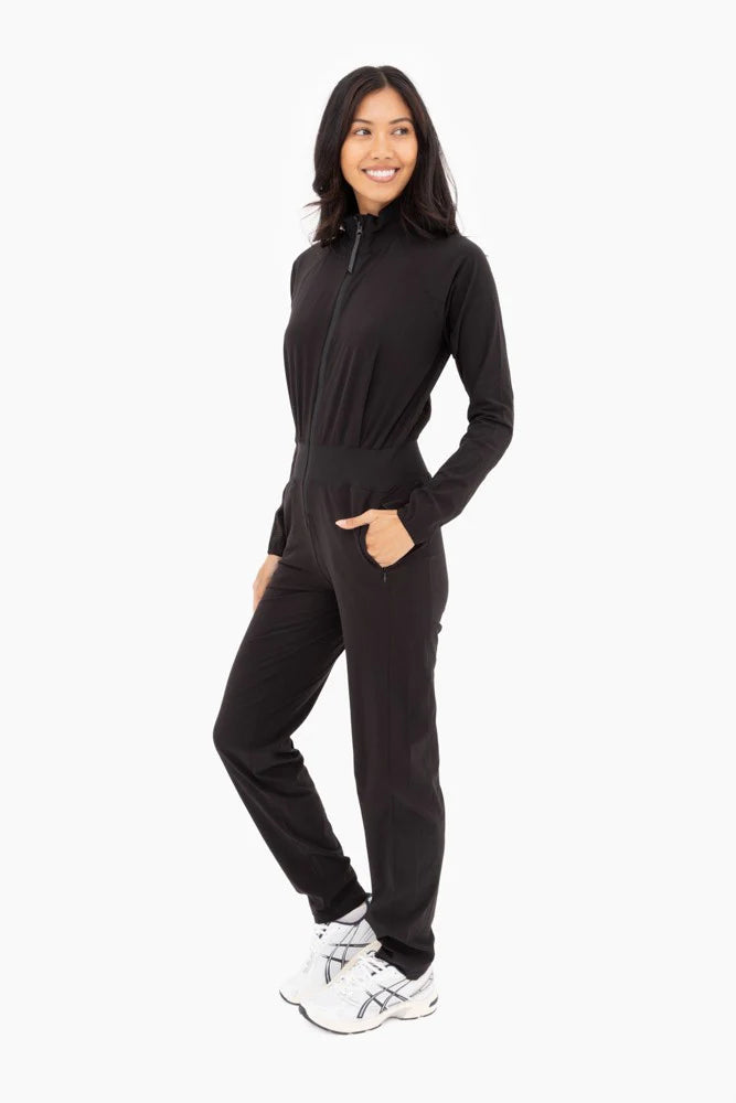 YAZMIN TAILORED UTILITY JUMPSUIT (BLACK)
