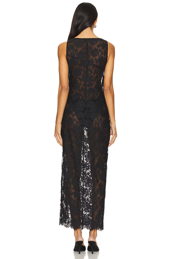 Elegant Lace Maxi Dress Designed for special occasions and birthday celebrations
