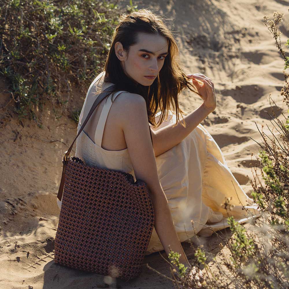 Celine Nylon Large Shoulder Bag (Cocoa)