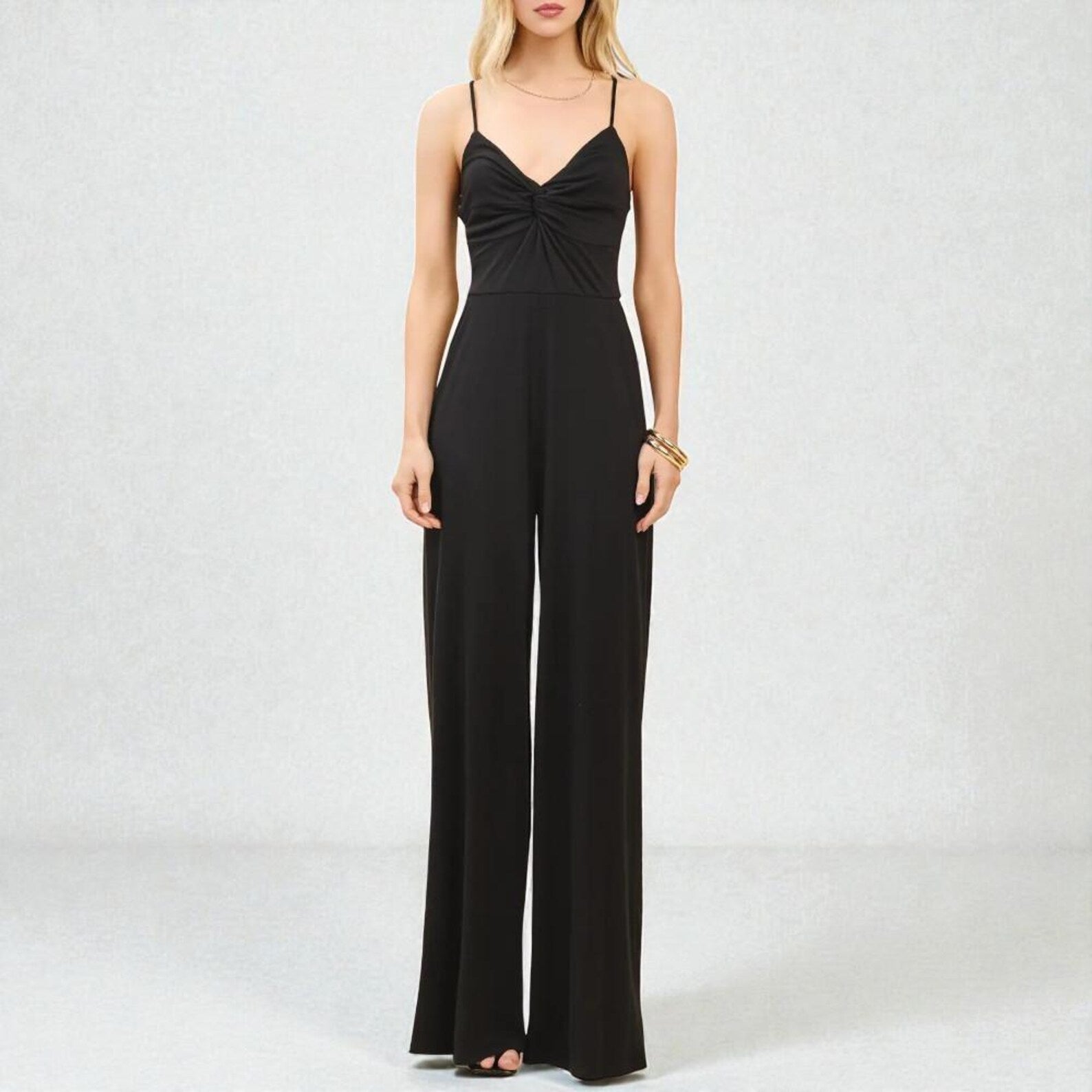 black romper soft party stretch jumpsuit Lotiv