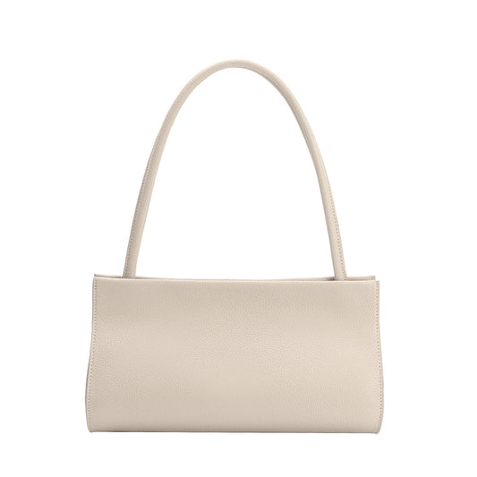Ryleigh Recycled Vegan Leather Shoulder Bag (Bone)