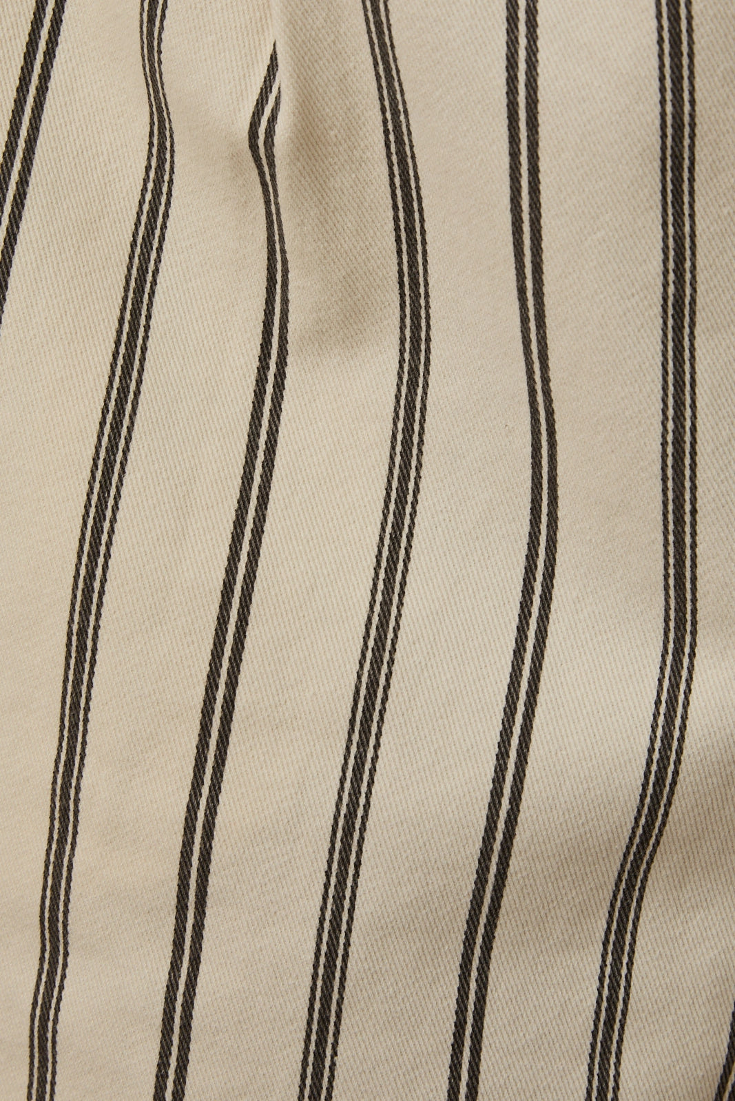 Taylor Striped Mid Rise Pleated Shorts (Cream & Black)