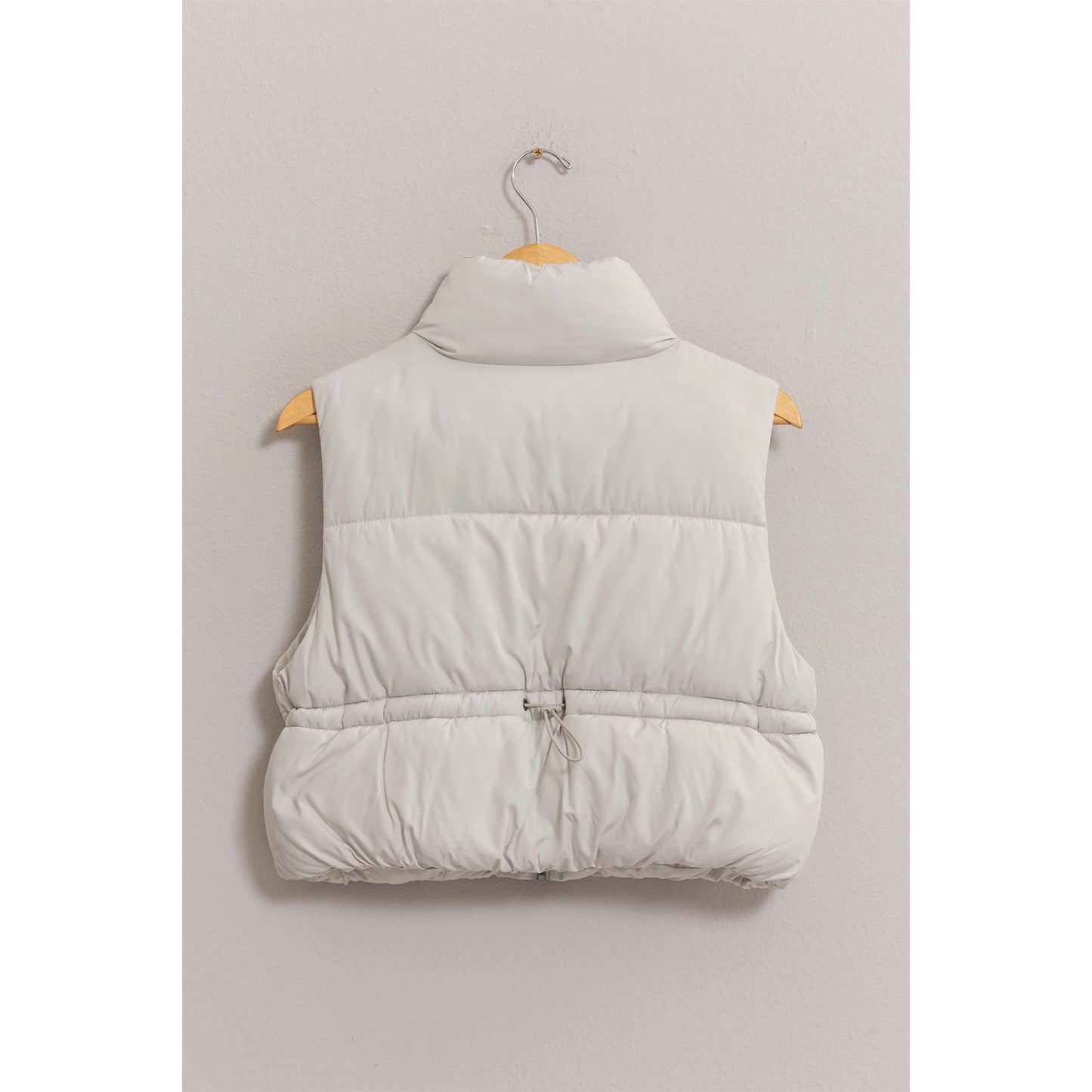 Tana Puffer Vest (Light Gray)