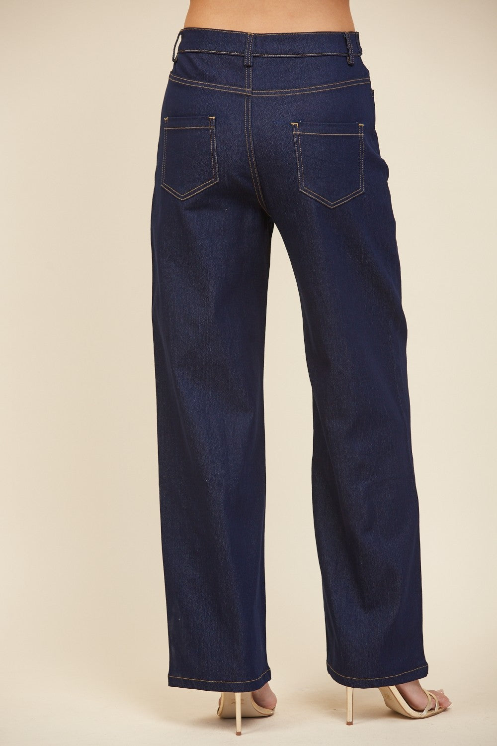 Elisa Stretch Twill Relaxed Jeans (Indigo)