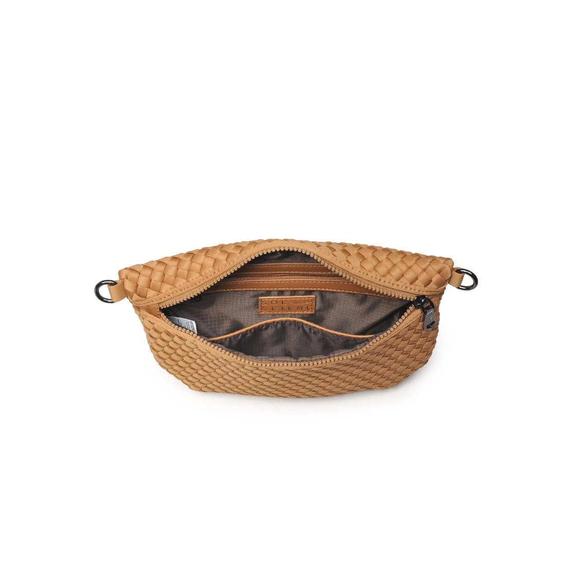 ETHEREAL WOVEN NEOPRENE CROSSBODY BAG (SAND)