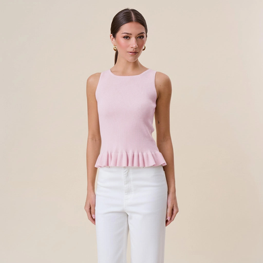 The Rosalie Ribbed Knit Top