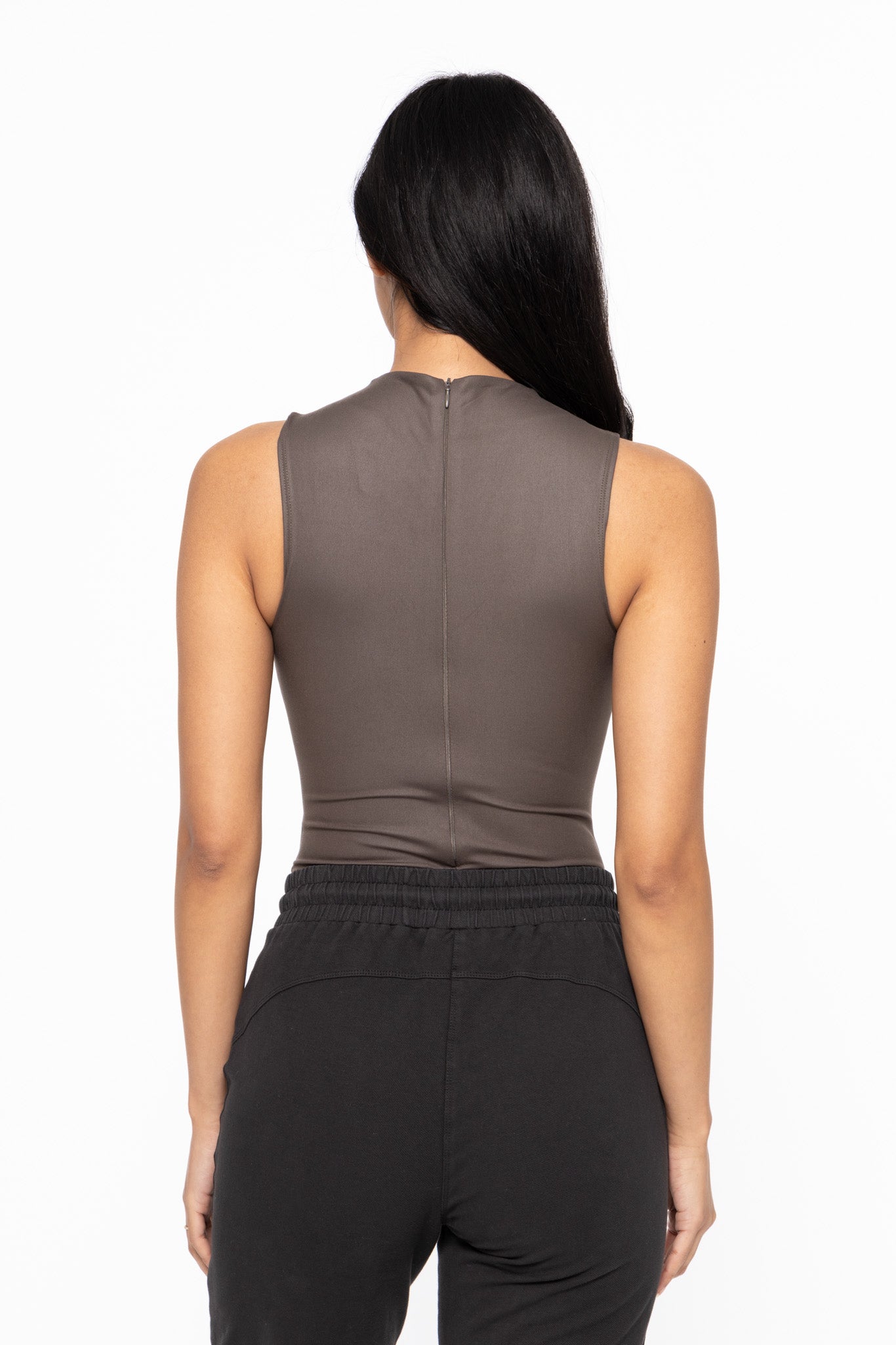 Sophie Sleeveless Bodysuit (Dark Olive)