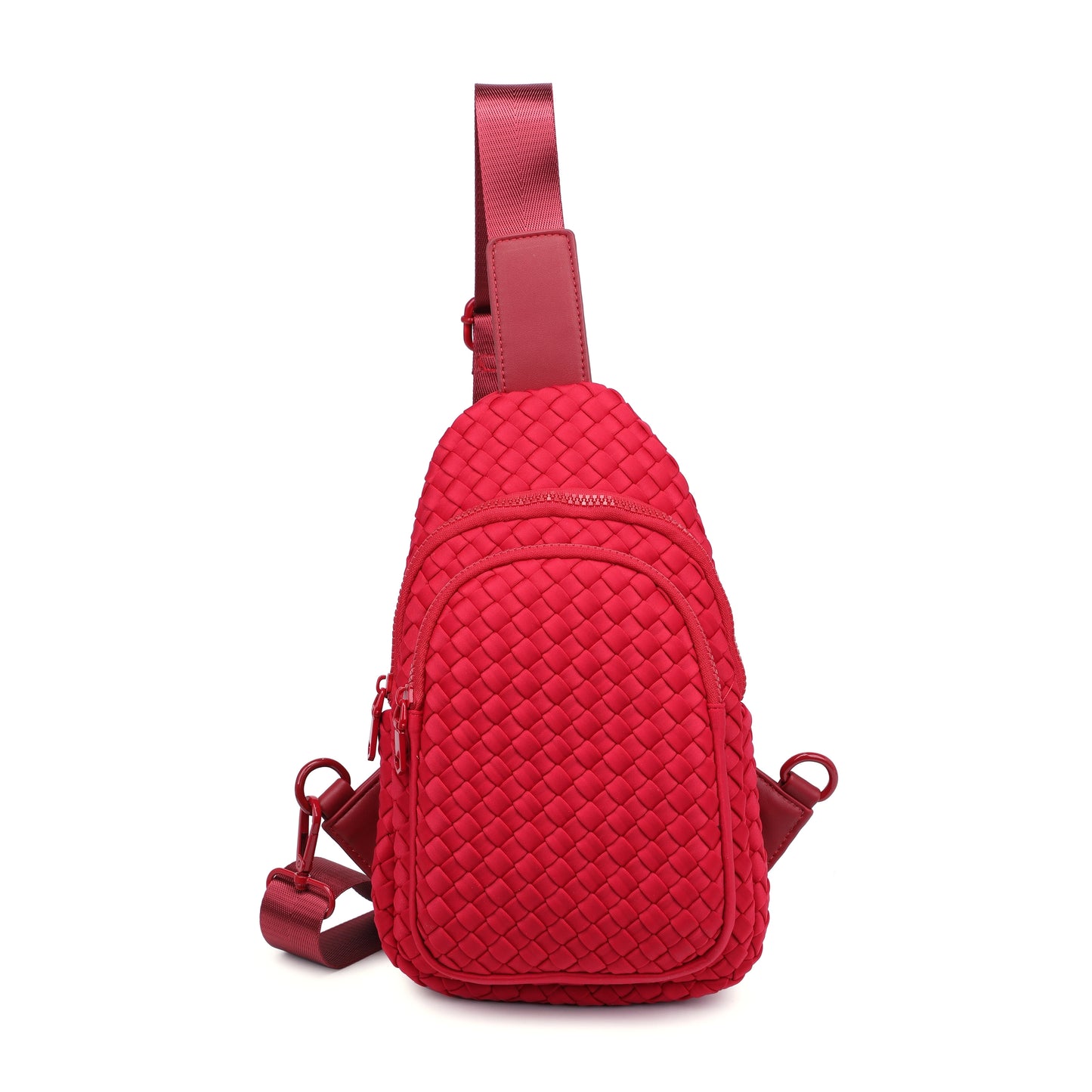 Beyond the Horizon Woven Neoprene Sling Backpack (Red)