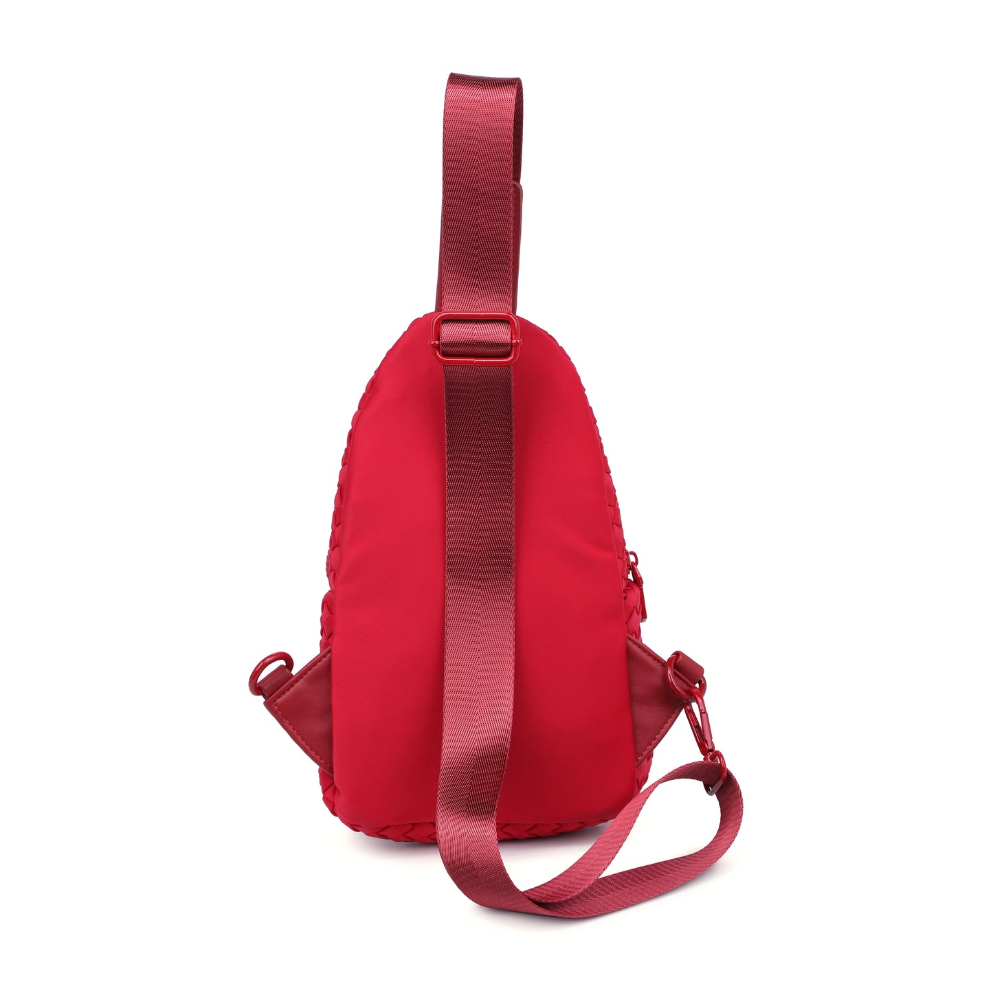 Beyond the Horizon Woven Neoprene Sling Backpack (Red)