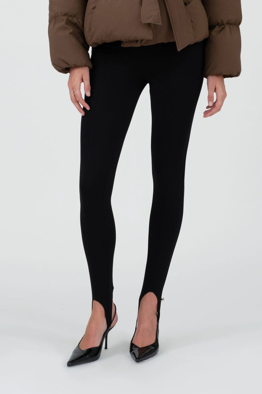 STASSI HIGH WAISTED STIIRUP PANTS (BLACK)