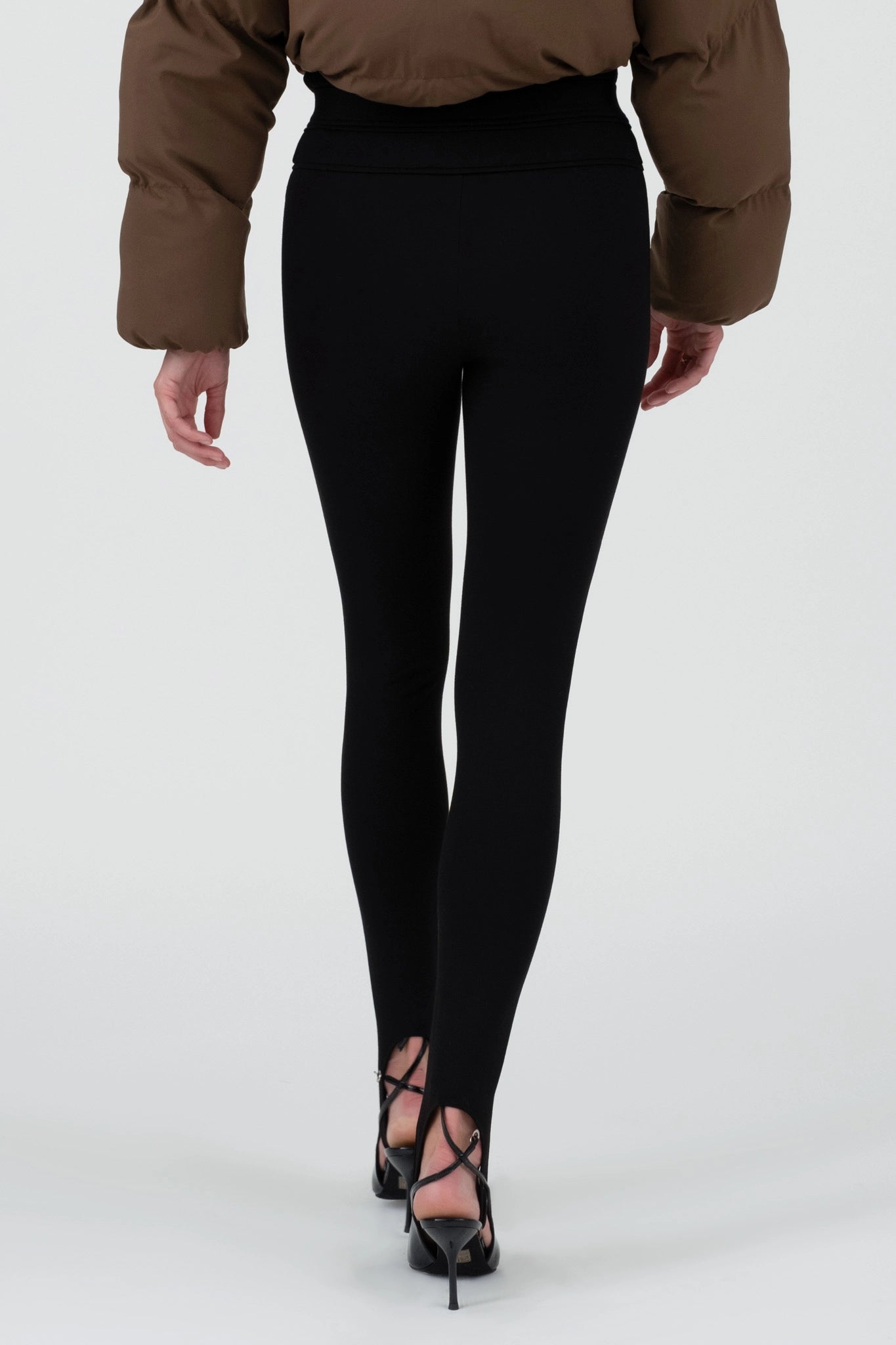 STASSI HIGH WAISTED STIIRUP PANTS (BLACK)