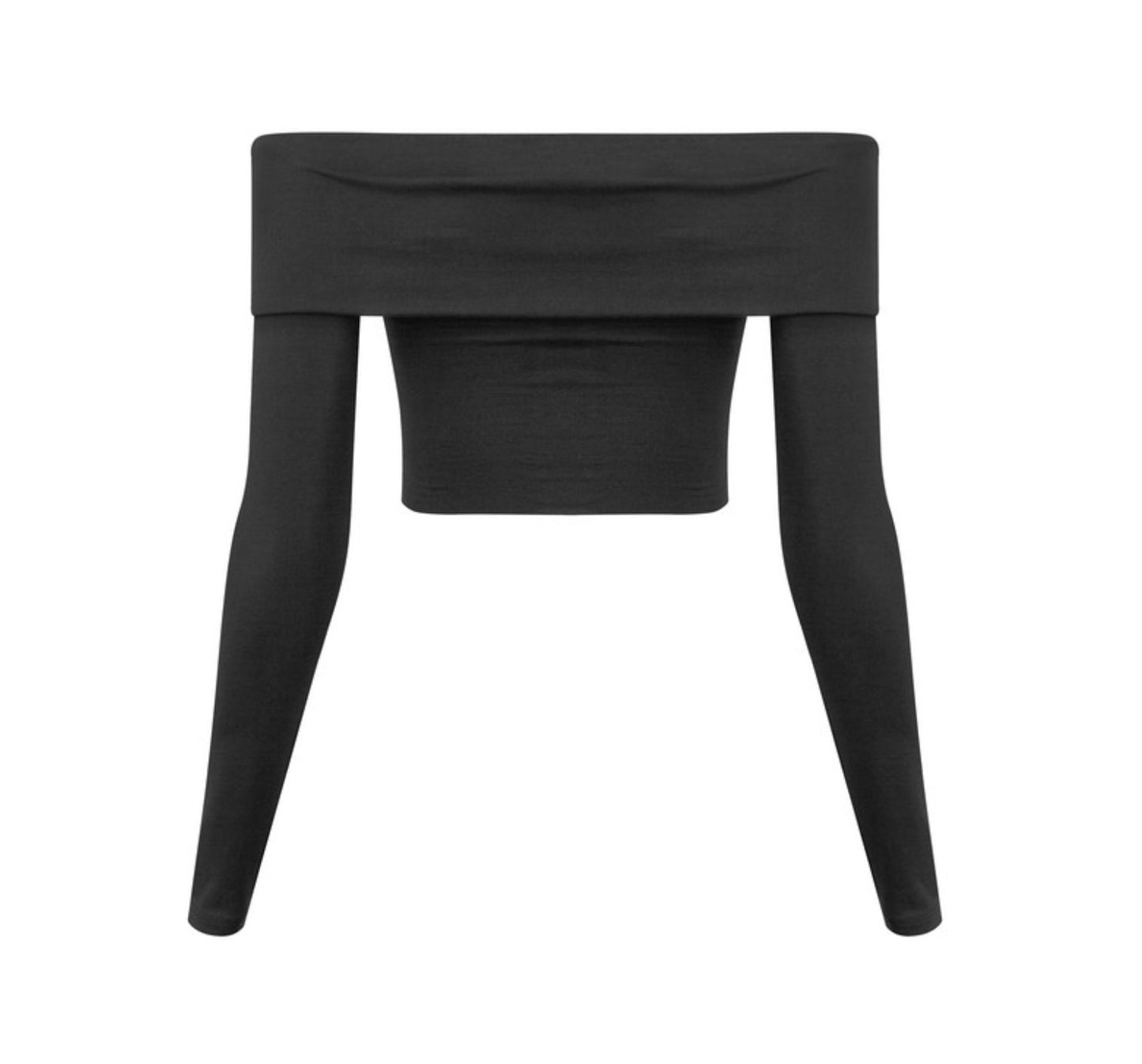 LOTIV OFF THE SHOULDER FOLD OVER TOP (BLACK)